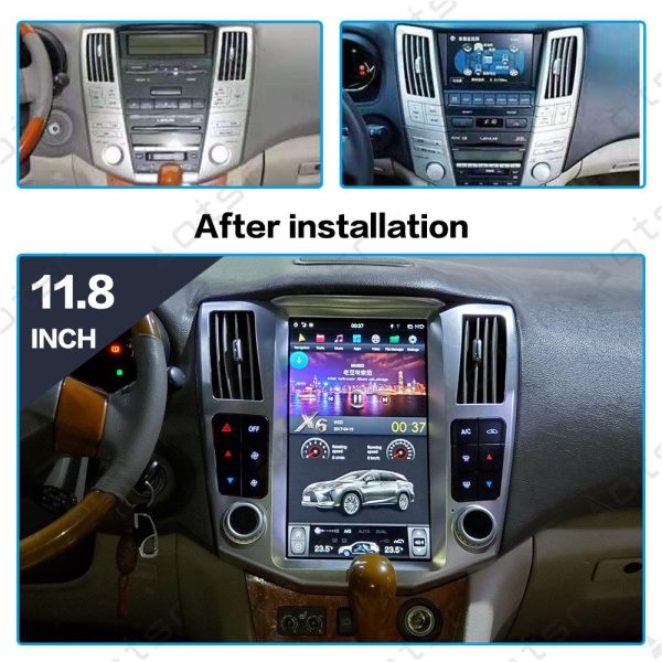 AuCAR Tesla style Android 9.0 Car GPS Navigation car No