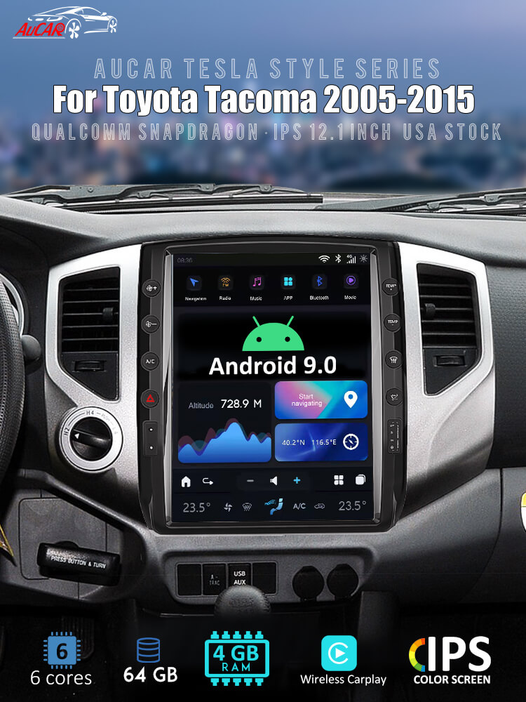 Best AuCar Android T-Style Car Video for Toyota Tacoma Aucarauto