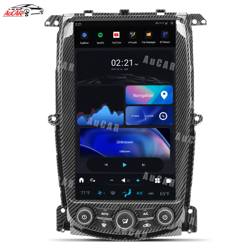 AuCAR 13.6“ Tesla Android System Car Radio Multimedia GPS Navigation For  Nissan 370Z 2009-2021 Stereo Audio Carplay
