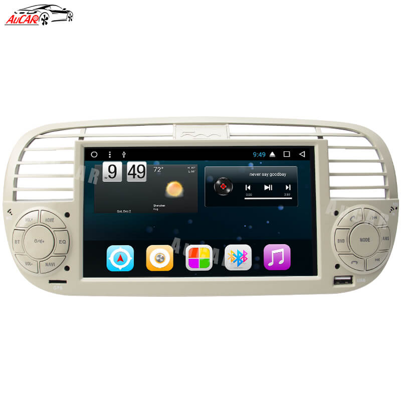 AuCAR 9 Inch Android Car Radio For Fiat 500 2007-2014 Touch Screen