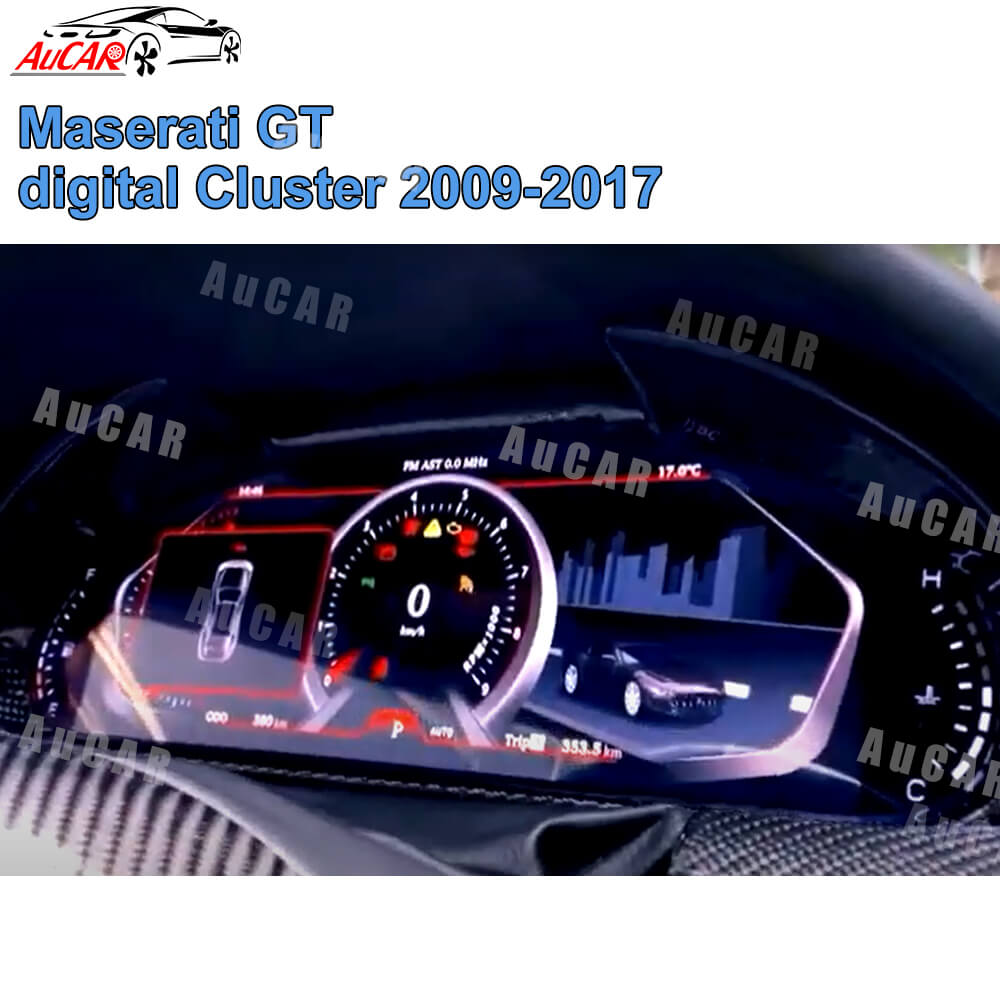 AuCAR Instrument Cluster for Maserati GranTurismo GanCabrio Digital Cluster  Virtual Cockpit Multimedia Player Dashboard Instrument Meter Screen - AuCar
