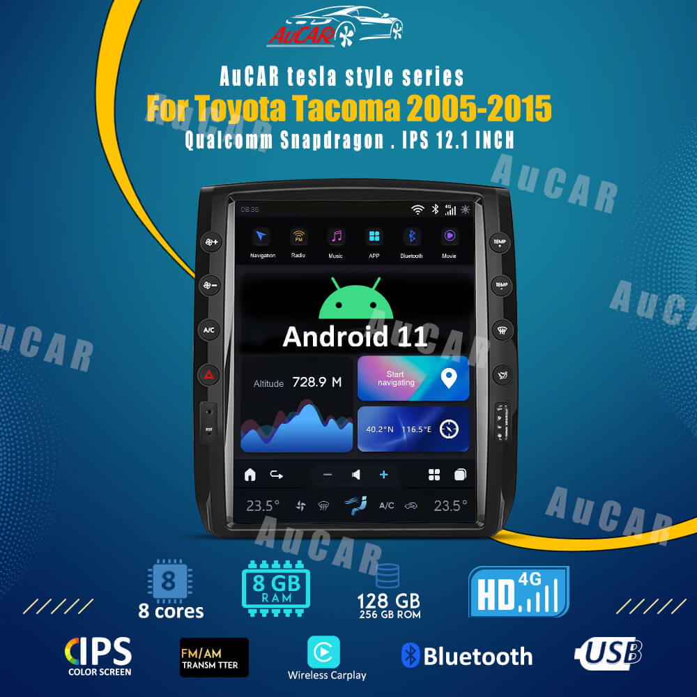 Aucar's Best Tesla Android 11 Aucar Toyota Tacoma 2005-2015 Android Module  Aucarauto