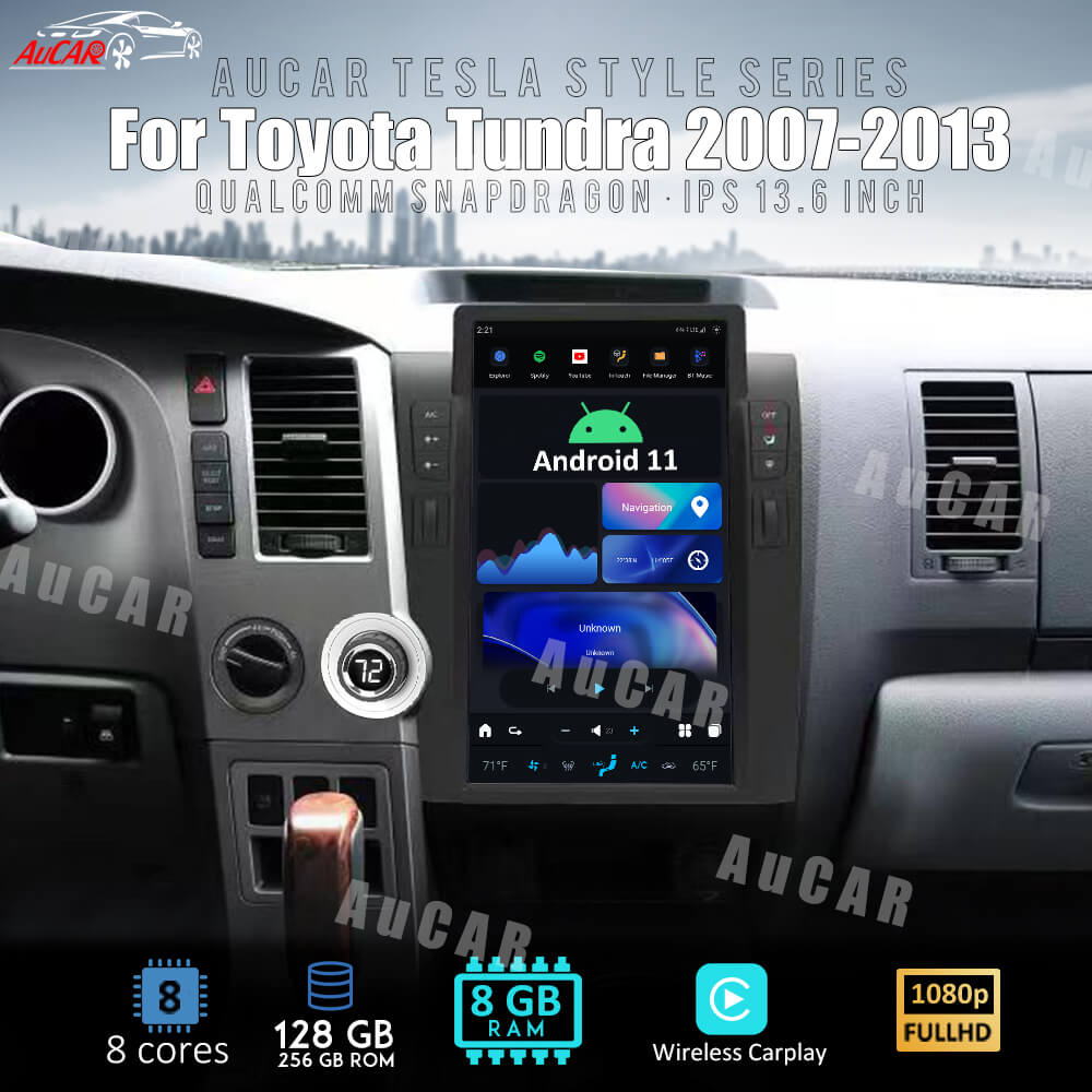 Aucar's Best Tesla Android 11 Aucar Toyota Tundra 2007-2013 Android Module  Aucarauto