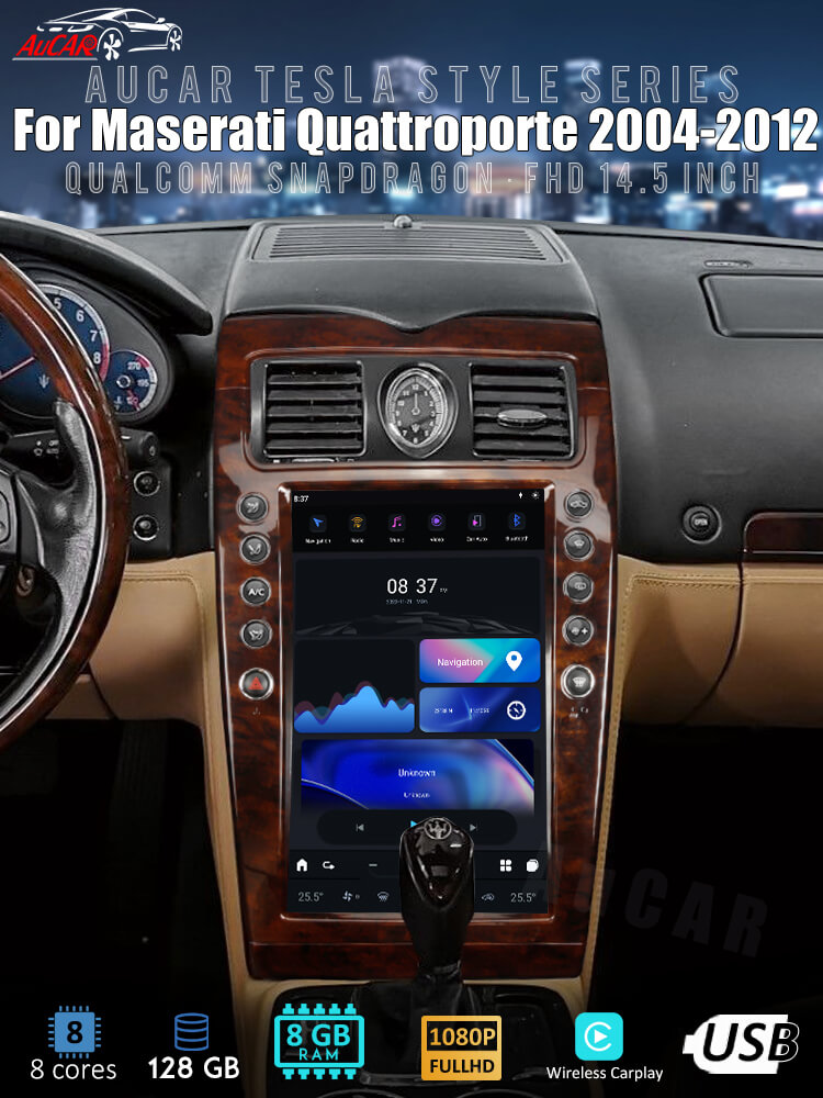 Aucar's Best Tesla Android 11 Aucar Maserati Quattroporte Android Module