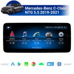 AuCAR Android 13 10.25/12.3 Head Unit Car Video For Mercedes-Benz C-Class NTG 5.5 2019-2021 Car Multimedia Player GPS Navi Audio Radio Stereo Head Unit