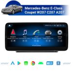 AuCAR Android 13 10.25/12.3 Head Unit Car Video For Mercedes-Benz E-Class Coupet W207 C207 A207 Car Multimedia Player GPS Navi Audio Radio Stereo Head Unit
