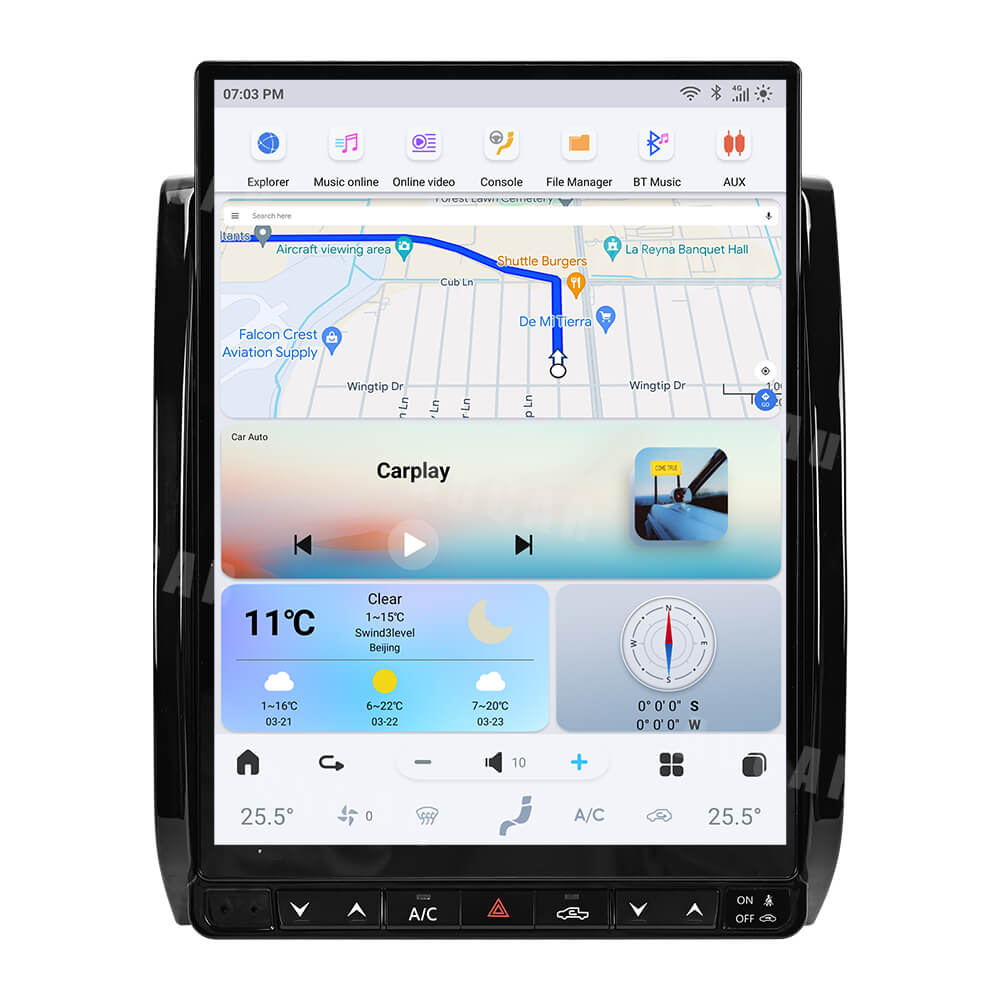 Autoradio Android 12 pour Toyota Tacoma 2/Hilux 2005-2015 Multimédia