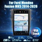 AuCar Tesla Android 13 13.6" Car Radio GPS Navigation For Ford Mondeo Fusion MK5 2014-2020