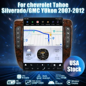 AuCar Tesla Android 13 14" Car Radio GPS Navigation For Chevrolet Tahoe/Silverado/GMC Yukon Suburban 2007-2012 Car Multimedia Stereo Player Car Video