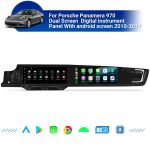 AuCar Tesla Android 13 12.3" Car Radio GPS Navigation For Porsche Panamera 970 Dual Screen Digital instrument cluster panel With android screen 2010-2017