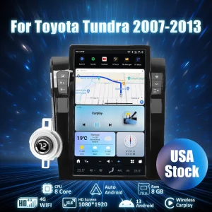 AuCar Tesla Android 13 13.6" Car Radio GPS Navigation For Toyota Tundra Sequoia 2007-2013 Car Multimedia Stereo Player Car Video
