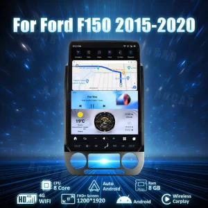 AuCar Tesla Android 17" Car Radio GPS Navigation For Ford F150 F250 Raptor 2015-2020 Car Multimedia Stereo Player Car Video