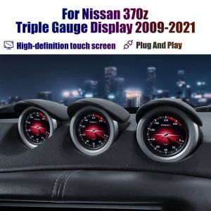 AUCARAUTO LINUX Nissan 370Z Triple Gauge Display 2009-2021